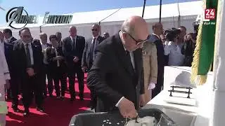 الرئيس الجزائري يضع الحجر الأساس لعدة مشاريع