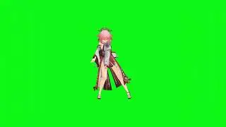 Yae Miko Persona Dance Green Screen