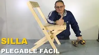 Easy and quick wooden folding chair to make step by step - tutorial