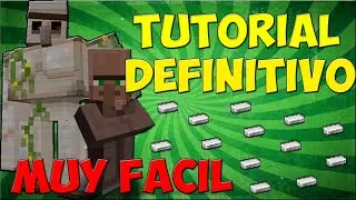 Como hacer una granja de Hierro en minecraft 1.15 | Tutorial Granja de hierro muy Facil