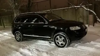 Touareg 2005 г. Замена старой  тонировки.