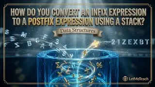 Infix to Postfix Conversion Using Stack | Computer Science | LetMeTeach