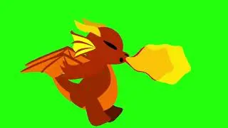 Green Screen : Dragon Animation : No Copyrights