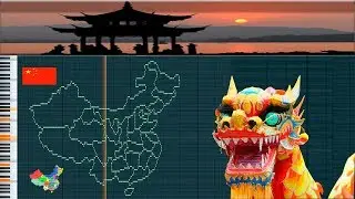 Musical map of China - Midi Art [drawing]