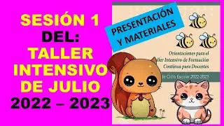 Soy Docente: SESIÓN 1. TALLER INTENSIVO DE FORMACIÓN CONTINUA PARA DOCENTES (JULIO 2023)