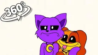 360° VR Dogday try to annoying Catnap!! - Smiling Critters Animation meme (Poppy playtime 3)
