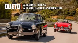 Dueto: Alfa Romeo 1900C SS e Alfa Romeo Giulietta Spider Veloce