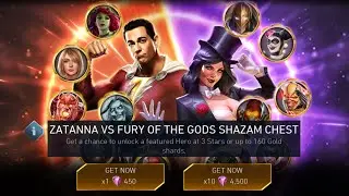 Zatanna vs Fury of the Gods Shazam Chest Opening | Injustice 2 Mobile