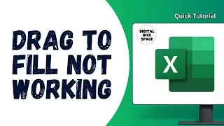 How to solve drag to fill not working