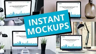 How To Create INSTANT Website Laptop / Computer Screen Mockups Without Photoshop