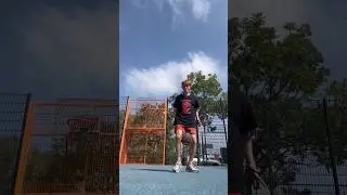 “1 OR 2? 🤯🔥” #shorts #fyp #backinthegame #football #trickshot #glitchinthegame #footbasket