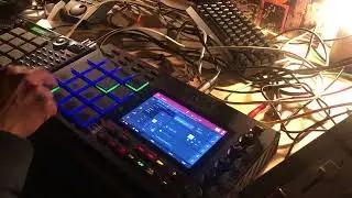 Work on progress with the mpc live | Testing with Benny the Butcher Acapella