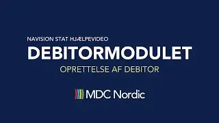 Navision Stat - Opret debitor