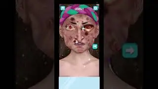 💈Face cleaning satisfying game #asmrsounds #satisfyingvideo #gameplays