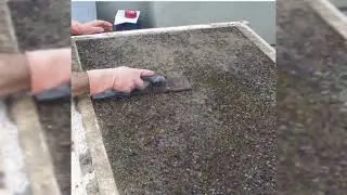 Glass concrete