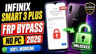 Infinix Smart 3 Plus X627 Frp Bypass | Google Account Unlock Without Pc | New Trick 💯