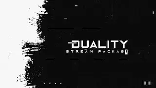 Duality, Twitch Overlay : Clean Black and White Stream Package