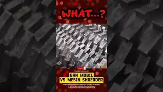 BAN BAN MOBIL VS MESIN SHREDDER #automobile #shredder #hydraulicpresschannel #machine