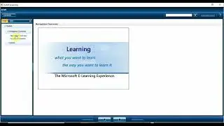 eLearning sample: A demonstration of the Microsoft eLearning Learning content development system.