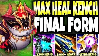MEET THE FINAL FORM OF MAX HEAL TAHM KENCH SEASON 14 BUILD ~ 59K HEALS  | LoL Top Tahm s14 Gameplay