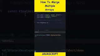 MERGE MULTIPLE ARRAYS IN JAVASCRIPT COOL TRICK 🔥 