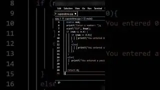 find if number is positive or negative in c #cprogramming #short #clanguage #python #write