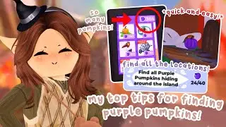 How To Find *ALL* The PURPLE PUMPKINS In Adopt Me! 💜 | Quick & Easy!