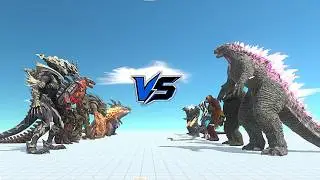 Monster X Squad VS Evolved Godzilla Squad - Animal Revolt Battle Simulator | ARBS