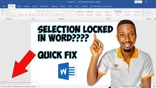 unlocking selection in word