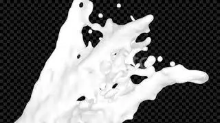 Milk Rising Splash | Motion Graphics - Envato elements