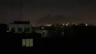 WATCH: At least 4 rockets were fired at the US embassy in Baghdad