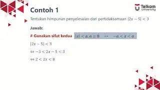 Kalkulus | Sistem Bilangan Riil (Part 9) - Contoh Soal Pertidaksamaan Mutlak [1]