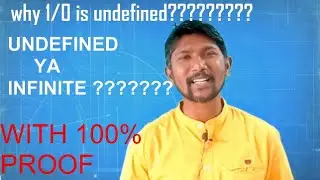 why 1/0 is not defined???what is infinite???? what is undefined??????