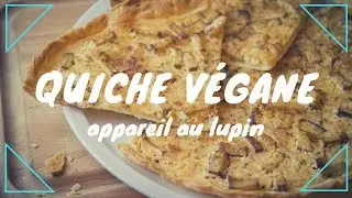 Quiche végane, appareil au lupin