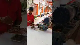 DC motor start by three point DC starter connection