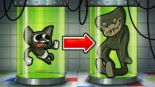 Cartoon HUGGY WUGGY Transformation! (Minecraft)