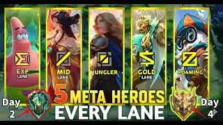 TOP 5 META HEROES EVERY LANE! The Only Heroes You Need to Rank Up Fast (Zero to Hero)