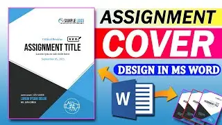 MS Word Front Page Design ✨ | Project & Assignment Cover Page | How to Create Front Page in Word