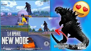 Godzilla Vs Kong Mode Gameplay Pubg Mobile || 1.4 Update || Season19 Update 🔥