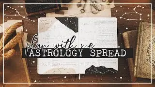 PLAN WITH ME Astrology Spread in my Bullet Journal 🌜🌞🌛
