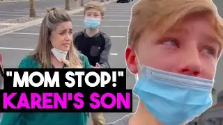 Karen's Son ASHAMED During Public Meltdown