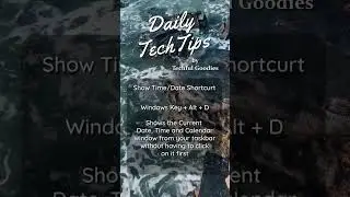 Tech tip 012 – date time and calendar shortcut 🔥 