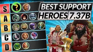NEW SUPPORT TIER LIST Patch 7.37b - Best Position 5 Heroes RANKED - Dota 2 Guide