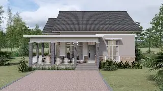 Beautiful house design 12 x 10 meter ( 3 Bedroom ) and interior