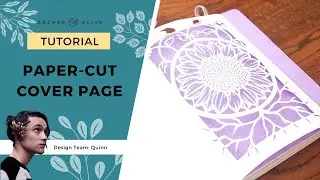 How To Make A Unique Bullet Journal Cover Page With Paper Cut Art | Bujo Theme Ideas