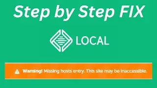 Local by flywheel Fix missing hosts entry error