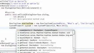Android Application Development   141   Placing a Pinpoint on a MapView