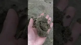 точильный круг из песка с речки. пока только песок нашёл)
