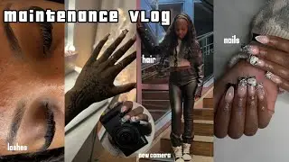 WINTER MAINTENANCE VLOG | hair, nails, lashes, + lil baby concert | London Kiersten