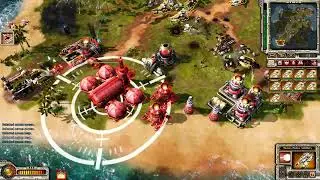 Command and Conquer Red Alert 3 SKIRMISH EMPIRE VS BRUTAL MOSKVIN